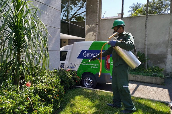 Técnico da Detecta durante atendimento externo ao lado de veículo identificado